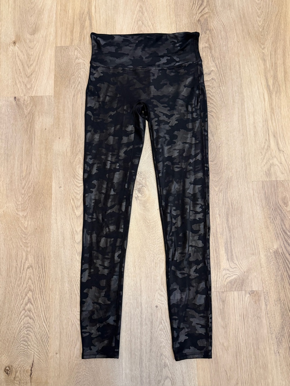 SPANX Black Camo High-Waist Leggings